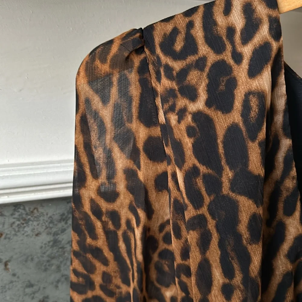 NWOT Ralph Lauren Leopard Dress (lined) - Picture 3 of 10